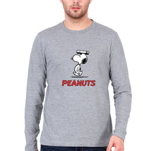 Load image into Gallery viewer, Peanuts Snoopy Full Sleeves T-Shirt for Men-Grey Melange-Ektarfa.online
