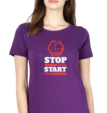 Load image into Gallery viewer, Gym T-Shirt for Women-XS(32 Inches)-Purple-Ektarfa.online
