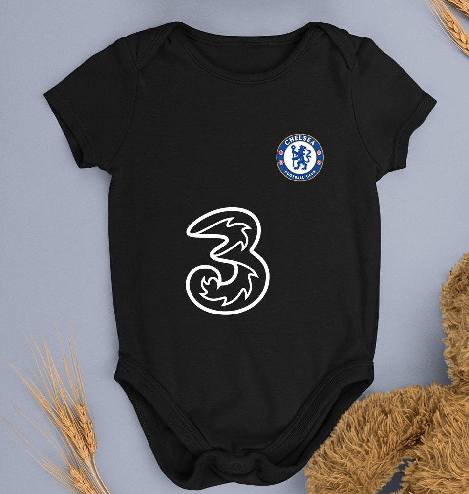 Chelsea 2021-22 Kids Romper For Baby Boy/Girl-0-5 Months(18 Inches)-Black-Ektarfa.online