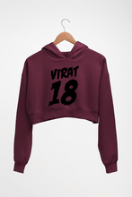Load image into Gallery viewer, Virat Kohli Crop HOODIE FOR WOMEN-Maroon-Ektarfa.online
