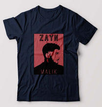 Load image into Gallery viewer, Zayn Malik T-Shirt for Men-S(38 Inches)-Navy Blue-Ektarfa.online

