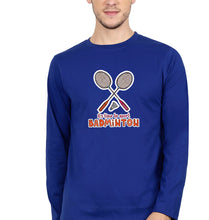 Load image into Gallery viewer, Badminton Full Sleeves T-Shirt for Men-Royal Blue-Ektarfa.online

