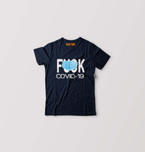 Load image into Gallery viewer, Covid 19 Kids T-Shirt for Boy/Girl-Navy Blue-Ektarfa.online

