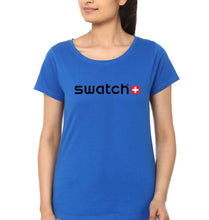 Load image into Gallery viewer, Swatch T-Shirt for Women-XS(32 Inches)-Royal Blue-Ektarfa.online
