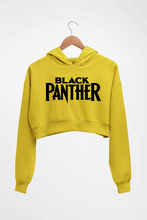 Load image into Gallery viewer, Black Panther Superhero Crop HOODIE FOR WOMEN
