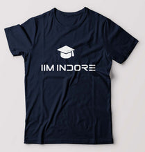 Load image into Gallery viewer, IIM I Indore T-Shirt for Men-S(38 Inches)-Navy Blue-Ektarfa.online
