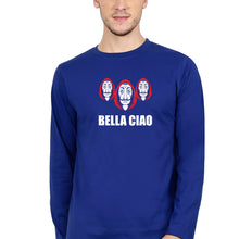 Load image into Gallery viewer, Money Heist Bella Ciao Full Sleeves T-Shirt for Men-Royal Blue-Ektarfa.online
