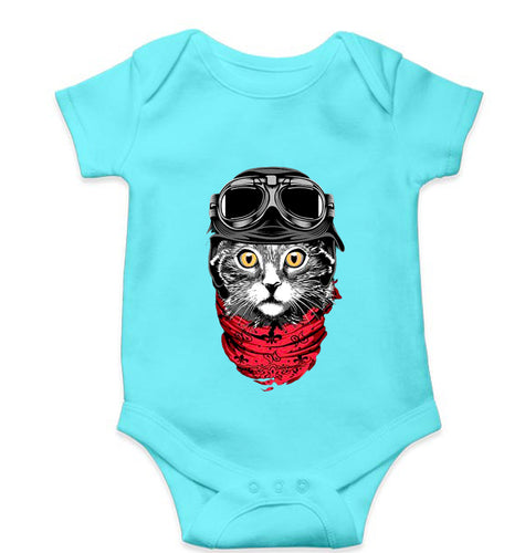 Cat Kids Romper For Baby Boy/Girl-Sky Blue-Ektarfa.online