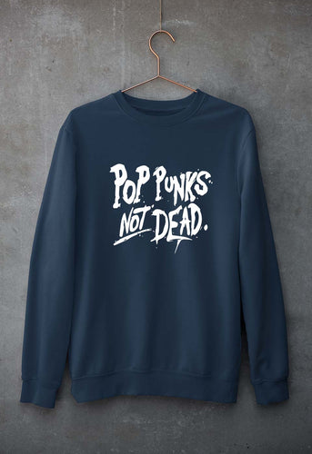 Pop Punks Not Dead Unisex Sweatshirt for Men/Women-Navy Blue-Ektarfa.online