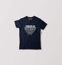 Load image into Gallery viewer, Shine on You Crazy Diamond Kids T-Shirt for Boy/Girl-0-1 Year(20 Inches)-Navy Blue-Ektarfa.online
