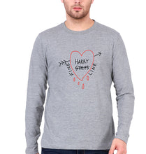 Load image into Gallery viewer, Harry Styles Full Sleeves T-Shirt for Men-Grey Melange-Ektarfa.online
