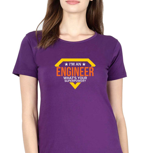 Engineer T-Shirt for Women-Purple-Ektarfa.online