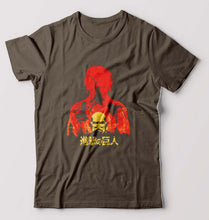 Load image into Gallery viewer, Attack on Titan T-Shirt for Men-Olive Green-Ektarfa.online
