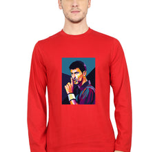 Load image into Gallery viewer, Novak Djokovic Tennis Full Sleeves T-Shirt for Men-Red-Ektarfa.online
