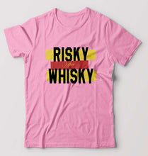 Load image into Gallery viewer, Whisky T-Shirt for Men-S(38 Inches)-Light Baby Pink-Ektarfa.online
