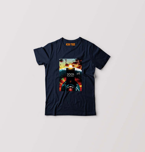 2001 A Space Odyssey Kids T-Shirt for Boy/Girl-0-1 Year(20 Inches)-Navy Blue-Ektarfa.online