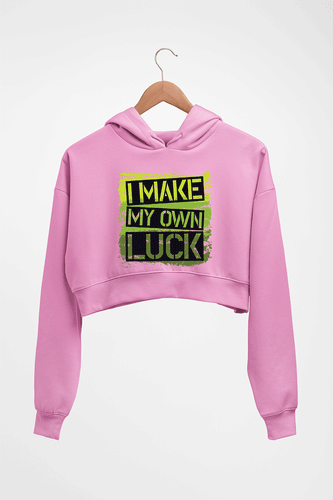 Luck Crop HOODIE FOR WOMEN-Light Baby Pink-Ektarfa.online