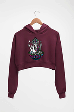 Load image into Gallery viewer, Psychedelic Ganesha Crop HOODIE FOR WOMEN
