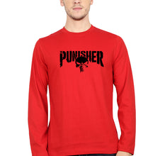 Load image into Gallery viewer, Punisher Full Sleeves T-Shirt for Men-Red-Ektarfa.online
