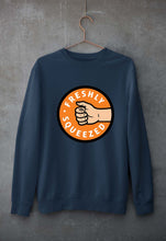 Load image into Gallery viewer, Orange Cassidy - Freshly Squeezed Friends Unisex Sweatshirt for Men/Women-S(40 Inches)-Navy Blue-Ektarfa.online
