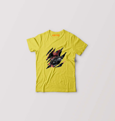 Deadpool Kids T-Shirt for Boy/Girl-Yellow-Ektarfa.online
