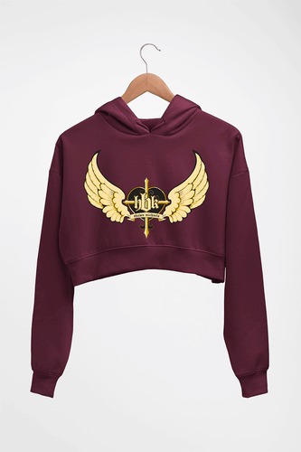 Shawn Michaels - HBK (WWE) Crop HOODIE FOR WOMEN-Maroon-Ektarfa.online