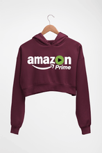 Load image into Gallery viewer, Amazon Prime Crop HOODIE FOR WOMEN-Maroon-Ektarfa.online
