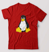Load image into Gallery viewer, Linux T-Shirt for Men-Red-Ektarfa.online

