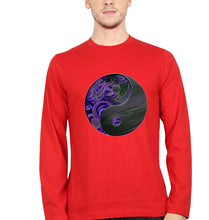 Load image into Gallery viewer, Yin Yang Full Sleeves T-Shirt for Men-red-Ektarfa.online
