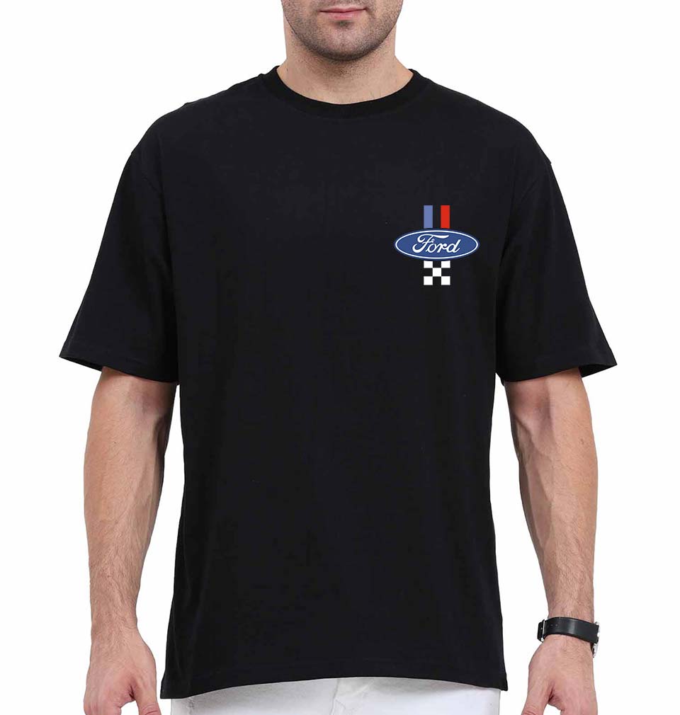 Ford Oversized T-Shirt for Men-Black-Ektarfa.online