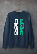 Load image into Gallery viewer, The Best Way Unisex Sweatshirt for Men/Women-S(40 Inches)-Navy Blue-Ektarfa.online
