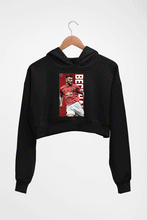 Load image into Gallery viewer, David Beckham Crop HOODIE FOR WOMEN-Black-Ektarfa.online
