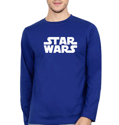 Star Wars Full Sleeves T-Shirt for Men-Royal Blue-Ektarfa.online