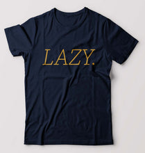 Load image into Gallery viewer, Lazy T-Shirt for Men-Navy Blue-Ektarfa.online
