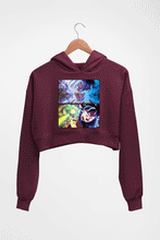 Load image into Gallery viewer, Goku Crop HOODIE FOR WOMEN-Maroon-Ektarfa.online
