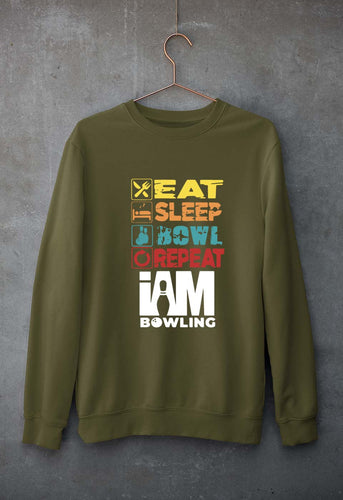 Bowling Unisex Sweatshirt for Men/Women-Olive Green-Ektarfa.online