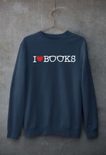 Load image into Gallery viewer, Love Books Unisex Sweatshirt for Men/Women-Navy Blue-Ektarfa.online

