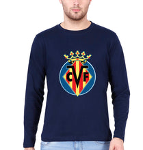 Load image into Gallery viewer, Villarreal Full Sleeves T-Shirt for Men-Navy Blue-Ektarfa.online
