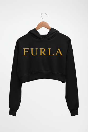 Furla Crop HOODIE FOR WOMEN-Black-Ektarfa.online