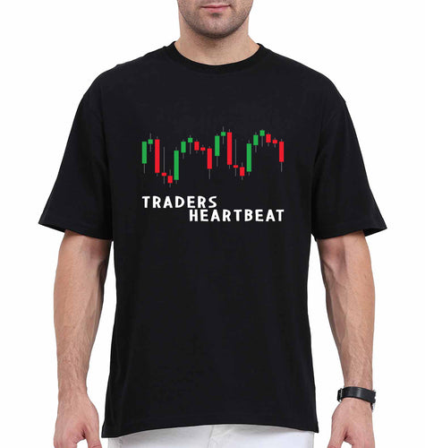 Trader Share Market Oversized T-Shirt for Men-Black-Ektarfa.online