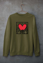 Load image into Gallery viewer, Keith Haring Unisex Sweatshirt for Men/Women-Olive Green-Ektarfa.online
