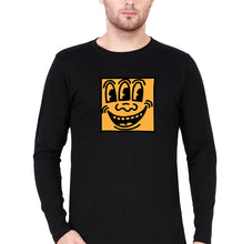 Load image into Gallery viewer, Keith Haring Funny Full Sleeves T-Shirt for Men-Black-Ektarfa.online
