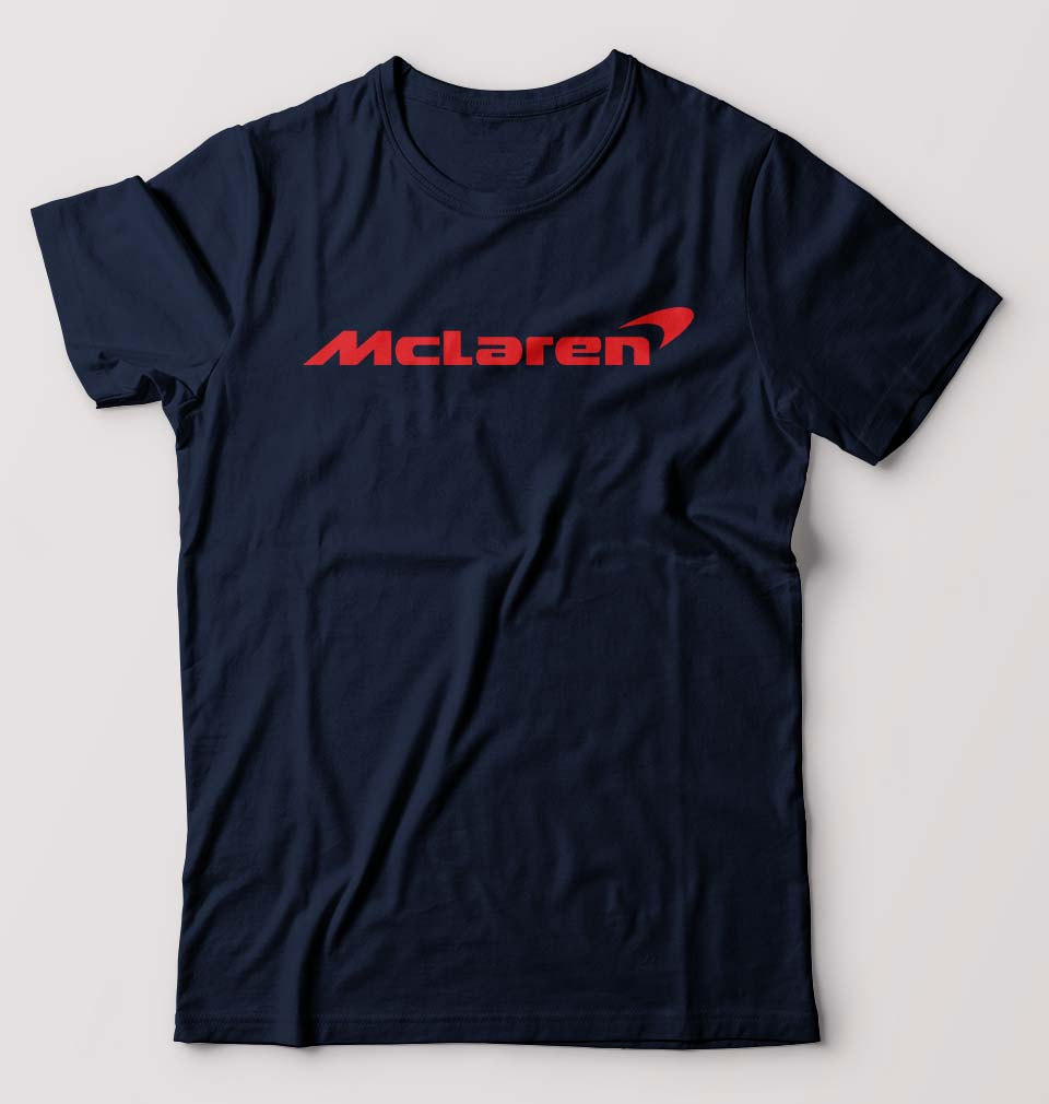 Mclaren T-Shirt for Men-S(38 Inches)-Navy Blue-Ektarfa.online