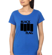 Load image into Gallery viewer, Black Flag T-Shirt for Women-Royal Blue-Ektarfa.online
