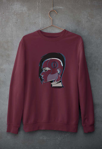 Cyberpunk Unisex Sweatshirt for Men/Women-Maroon-Ektarfa.online