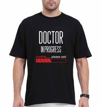 Load image into Gallery viewer, Doctor in progress Oversized T-Shirt for Men-Black-Ektarfa.online
