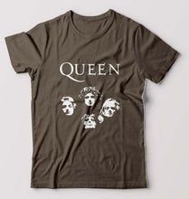 Load image into Gallery viewer, Queen Rock Band T-Shirt for Men-Olive Green-Ektarfa.online
