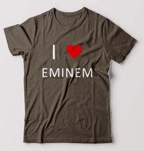Load image into Gallery viewer, Eminem T-Shirt for Men-S(38 Inches)-Olive Green-Ektarfa.online
