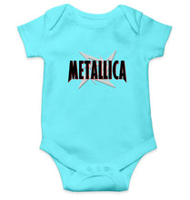 Load image into Gallery viewer, Metallica Kids Romper For Baby Boy/Girl-0-5 Months(18 Inches)-Sky Blue-Ektarfa.online
