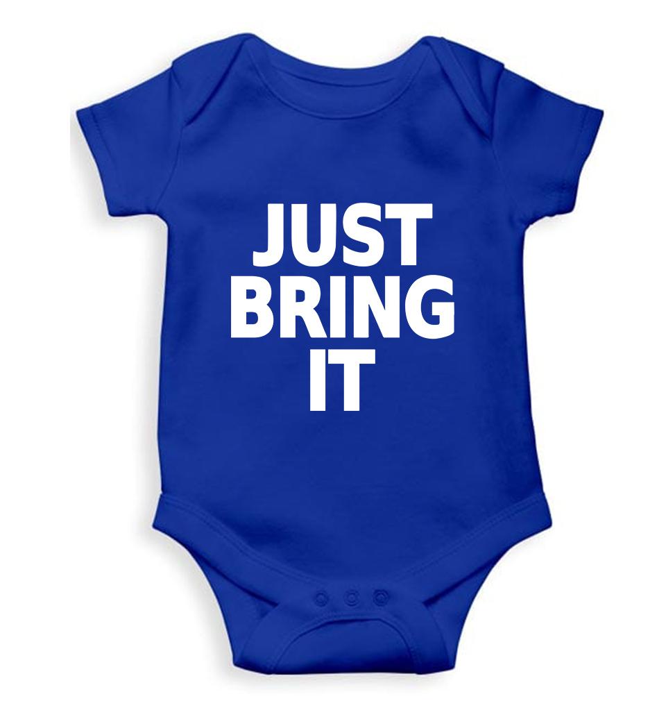 Just Bring IT Kids Romper For Baby Boy/Girl-0-5 Months(18 Inches)-Royal Blue-Ektarfa.online
